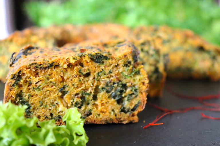 veganer Spinatgugehupf