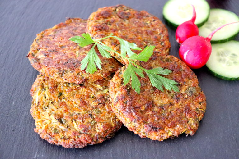 vegane Zucchini Puffer